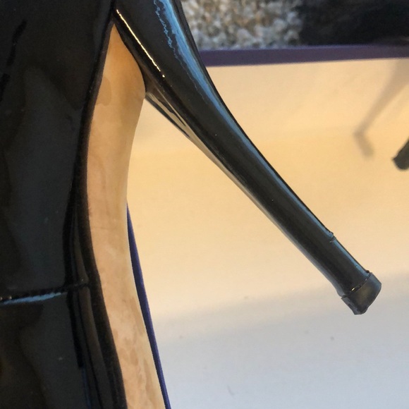COPY - Stuart Weitzman Black patent peep toe size… - Picture 4 of 7